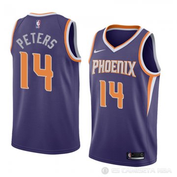 Camiseta Alec Peters #14 Phoenix Suns Icon 2018 Violeta