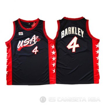 Camiseta Barkley #4 USA 1996 Negro