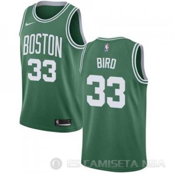 Camiseta Bird #33 Boston Celtics Ciudad 2017-18 Verde