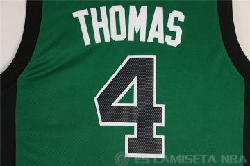 Camiseta Thomas #4 Boston Celtics Borde DE Color Verde Oscuro