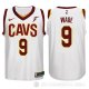 Camiseta Dwyane Wade #9 Cleveland Cavaliers Nino Association Goodyear 2017-18 Blanco