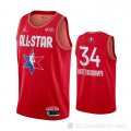 Camiseta Giannis Antetokounmpo #34 All Star 2020 Milwaukee Bucks Rojo