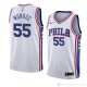 Camiseta Greg Monroe #55 Philadelphia 76ers Association 2018 Blanco