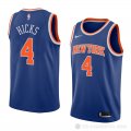 Camiseta Isaiah Hicks #4 New York Knicks Icon 2018 Azul
