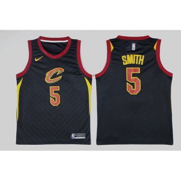 Camiseta J.R. Smith #5 Cleveland Cavaliers Statement 2017-18 Negro