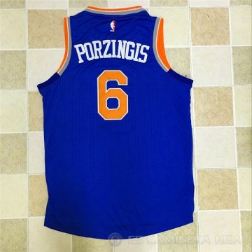 Camiseta Knicks #6 Porzingis Azul
