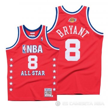 Camiseta Kobe Bryant #8 All Star 2003 Autentico Hardwood Classics Rojo