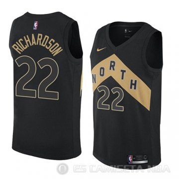 Camiseta Malachi Richardson #22 Toronto Raptors Ciudad 2018 Negro