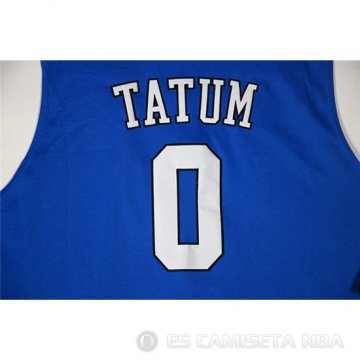 Camiseta NCAA Tatum #0 Duke Blue Devils Azul