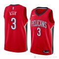 Camiseta Omer Asik #3 New Orleans Pelicans Statement 2018 Rojo