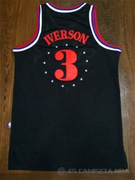 Camiseta Phila Iverson #3 Philadelphia 76ers Negro