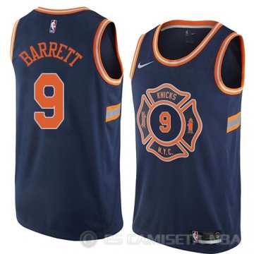 Camiseta R.j. Barrett #9 New York Knicks Ciudad 2019-20 Azul