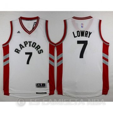 Camiseta Lowry #7 Toronto Raptors Blanco