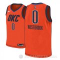 Camiseta Russell Westbrook #0 Oklahoma City Thunder Earned 2018-19 Naranja