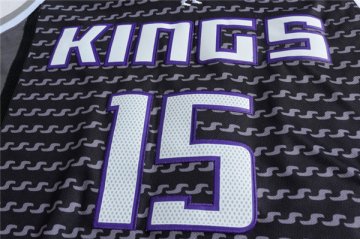 Camiseta Sacramento Kings Cousins #15 Gris 2017