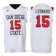 Camiseta San Diego State Leonard #15 NCAA Blanco