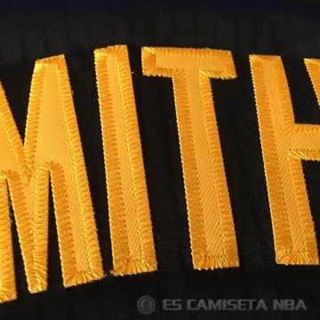 Camiseta Smith #5 Cleveland Cavaliers Autentico Manga Corta Negro