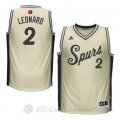 Camiseta Leonard Christmas #2 San Antonio Spurs Blanco