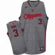 Camiseta Chris Paul #3 Clippers 2013 Moda Estatica Gris