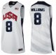 Camiseta Williams #8 USA 2012 Blanco