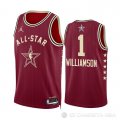 Camiseta Zion Williamson #1 All Star 2024 New Orleans Pelicans Rojo