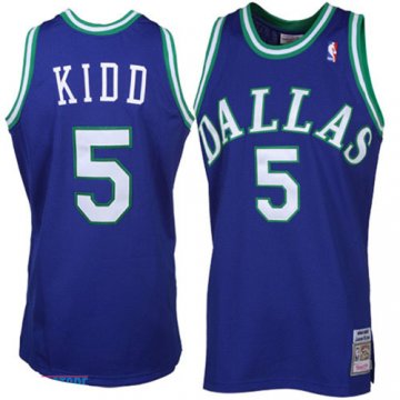 Camiseta retro Kidd #5 Dallas Mavericks Azul