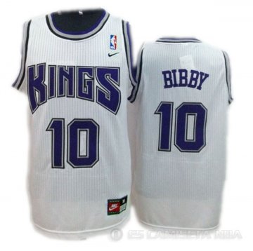 Camiseta Bibby #10 Sacramento Kings Blanco