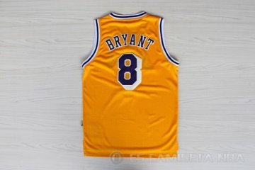 Camiseta Bryant #8 Los Angeles Lakers Retro Amarillo