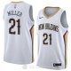 Camiseta Darius Miller #21 New Orleans Pelicans Association 2018 Blanco