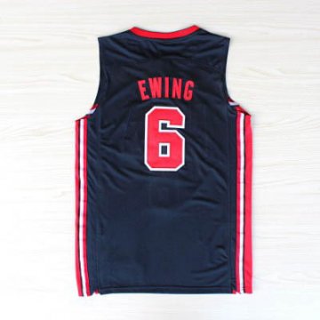 Camiseta Ewing #6 USA 1992 Negro