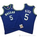 Camiseta Jason Kidd #5 Dallas Mavericks Mitchell & Ness Hardwood Classics Azul