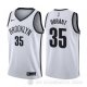 Camiseta Kevin Durant #35 Brooklyn Nets Association 2019-20 Blanco