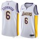 Camiseta Lance Stephenson #6 Los Angeles Lakers Association 2018 Blanco