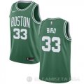 Camiseta Larry Bird #33 Boston Celtics Nino Ciudad 2018 Verde
