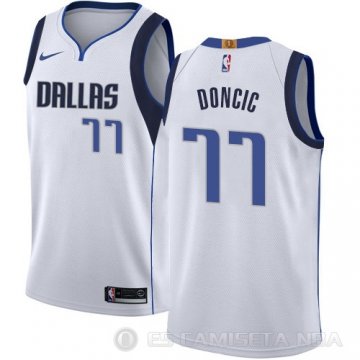 Camiseta Luka Doncic #77 Dallas Mavericks Association 2018 Azul