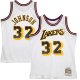 Camiseta Magic Johnson NO 32 Los Angeles Lakers Mitchell & Ness1984-85 Blanco