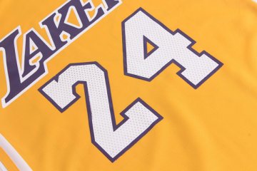 Camiseta Bryant #24 Los Angeles Lakers Mujer Amarillo