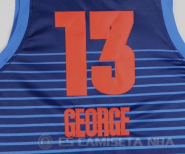 Camiseta Paul George #13 Oklahoma City Thunder Statement 2017-18 Azul