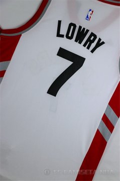 Camiseta Lowry #7 Toronto Raptors Blanco