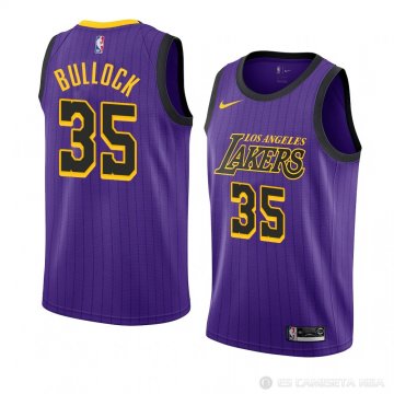 Camiseta Reggie Bullock #35 Los Angeles Lakers Ciudad 2018-19 Violeta