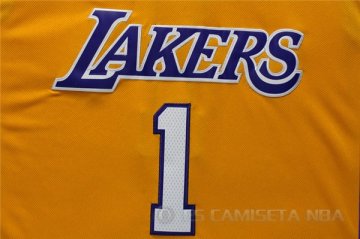 Camiseta Russell #1 Los Angeles Lakers Amarillo