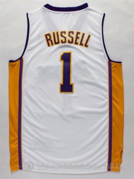 Camiseta Russell #0 Los Angeles Lakers Blanco