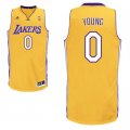 Camiseta Young #0 Los Angeles Lakers Amarillo
