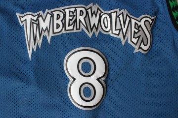 Camiseta retro Mssury #8 Minnesota Timberwolves Azul
