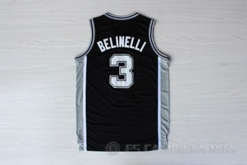 Camiseta Belinelli #3 San Antonio Spurs Negro