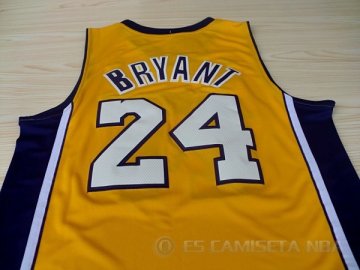 Camiseta Bryant #24 Los Angeles Lakers Amarillo