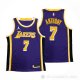 Camiseta Carmelo Anthony NO 7 Los Angeles Lakers Statement 2020-21 Violeta