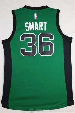 Camiseta Smart #36 Boston Celtics Borde DE Color Verde Oscuro