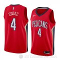 Camiseta Charles Cooke #4 New Orleans Pelicans Statement 2018 Rojo