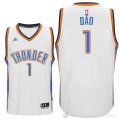 Camiseta Dad #1 Oklahoma City Thunder Dia del Padre Blanco